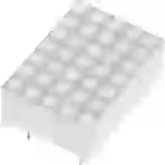 Kingbright Punkt-Matrix-Anzeige Rot 18 mm 2 V TC07-11HWA Kingbright Punkt-Matrix-Anzeige Rot 18 mm 2 V TC07-11HWA