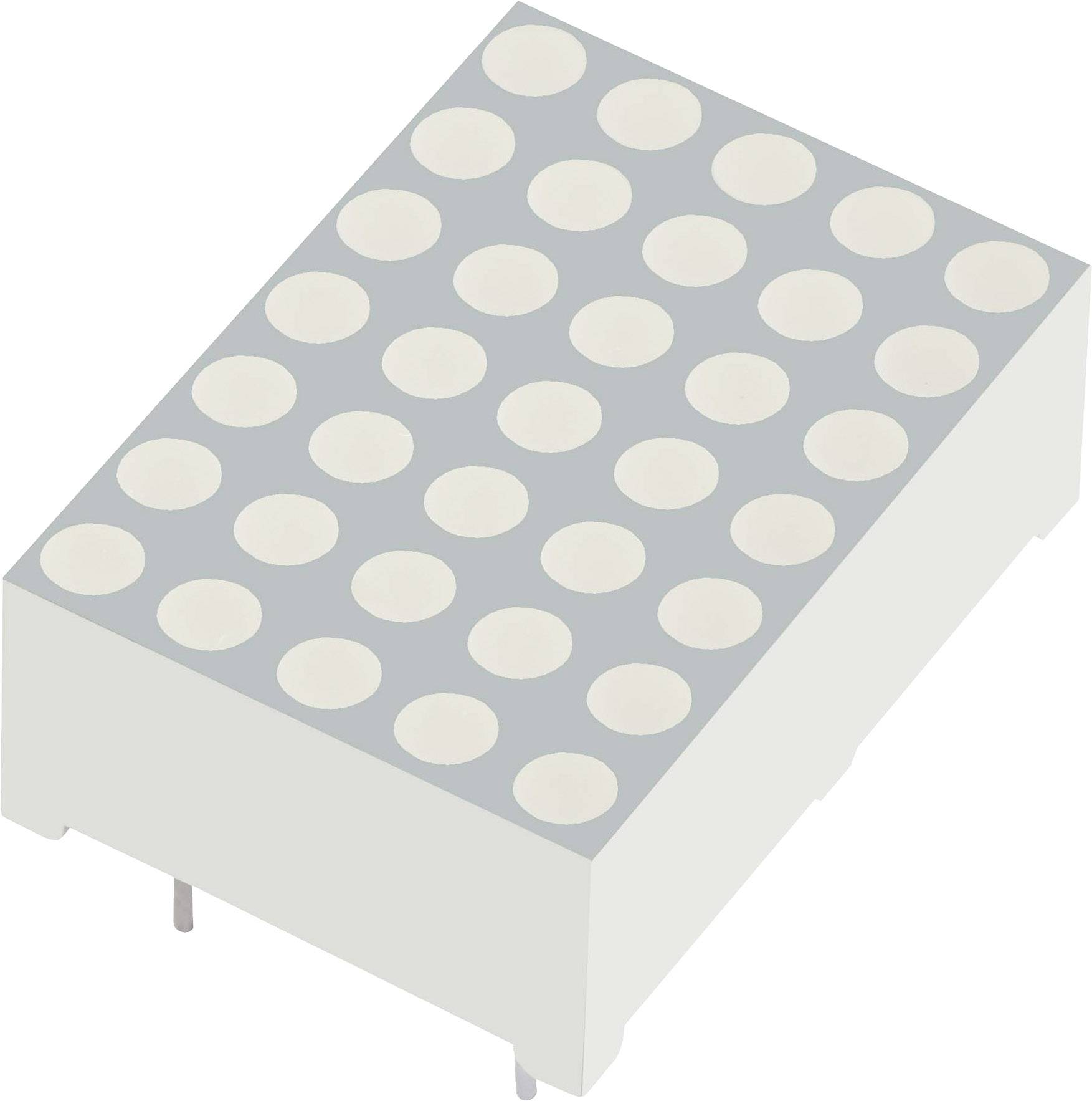 Kingbright Punkt-Matrix-Anzeige Rot 30mm 2V TC12-11HWA