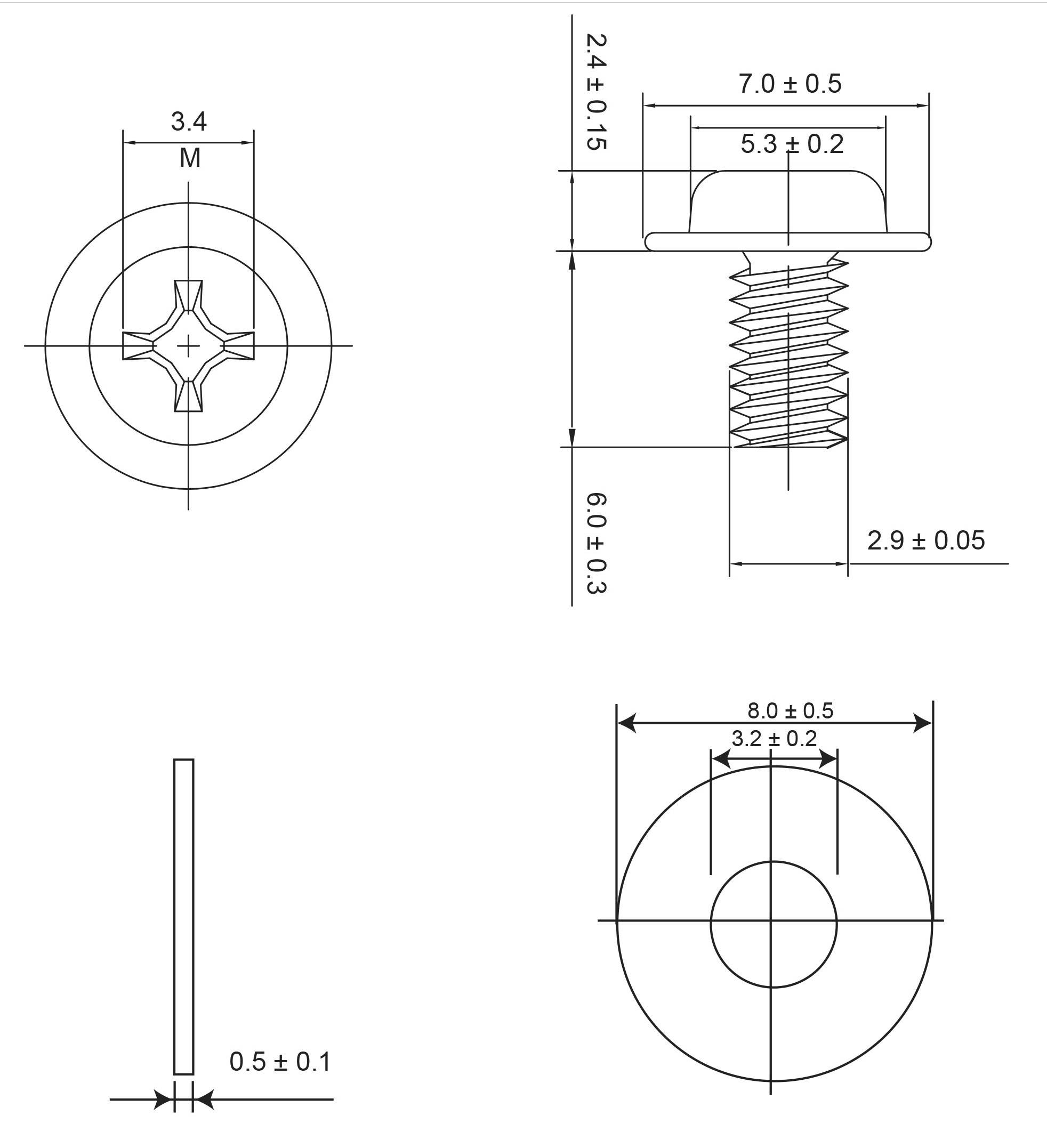 Renkforce RF-4538936 Mainboard-Schrauben 1 Set