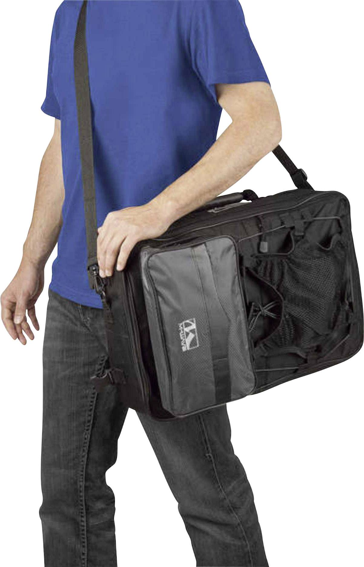 M-Wave Amsterdam Triple Gepäckträgertasche Schwarz, Grau