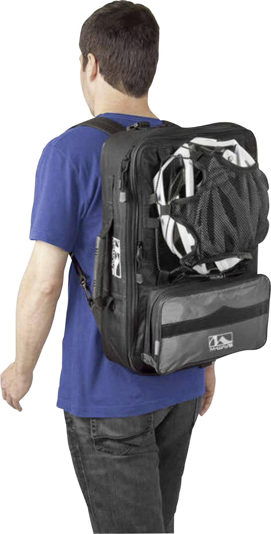 M-Wave Amsterdam Triple Gepäckträgertasche Schwarz, Grau