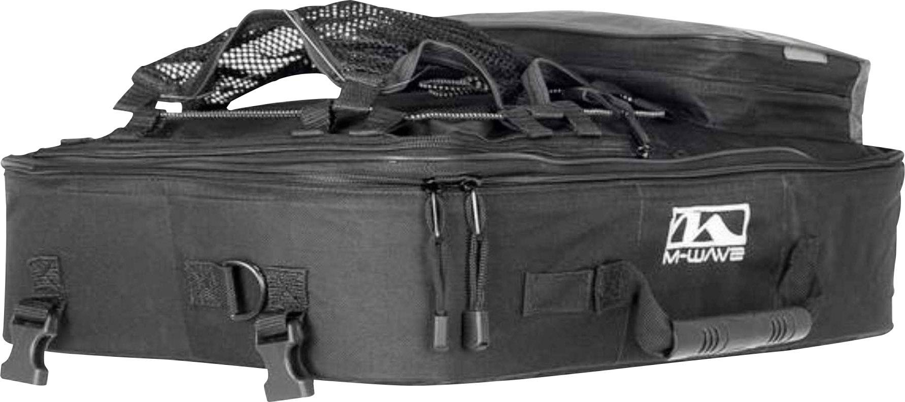 M-Wave Amsterdam Triple Gepäckträgertasche Schwarz, Grau