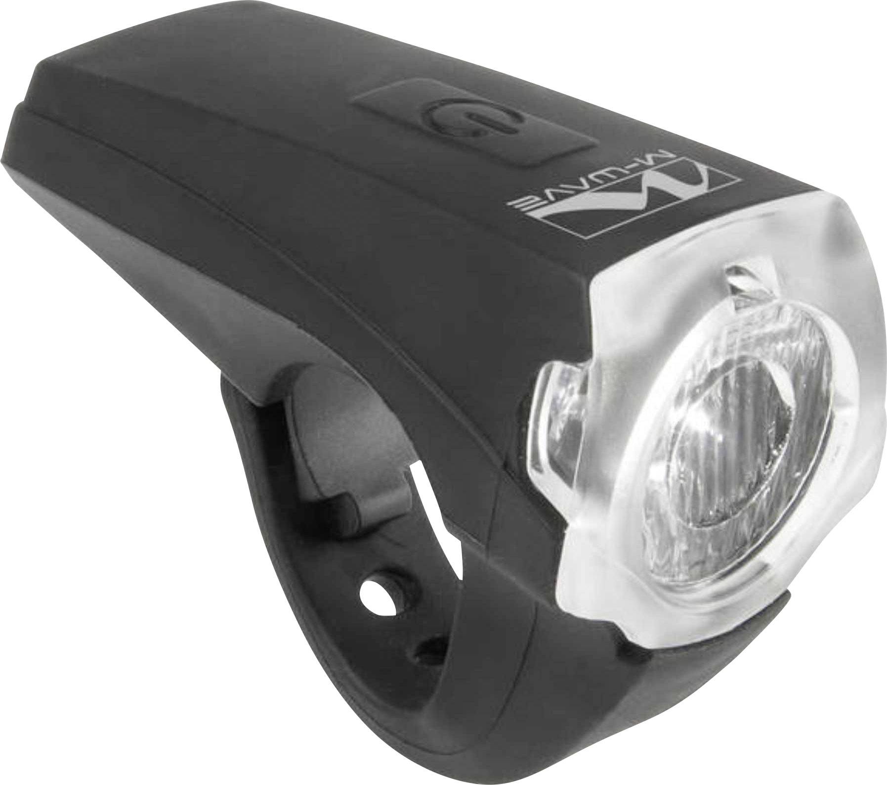 M-Wave Fahrradbeleuchtung Set ATLAS K10 USB LED akkubetrieben Schwarz
