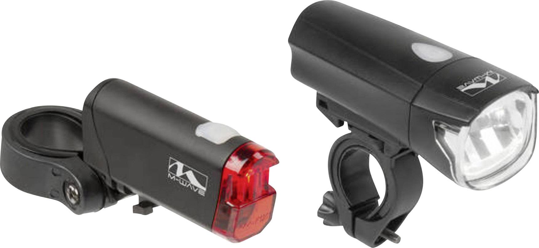M-Wave Fahrradbeleuchtung Set ATLAS K50 LED Schwarz