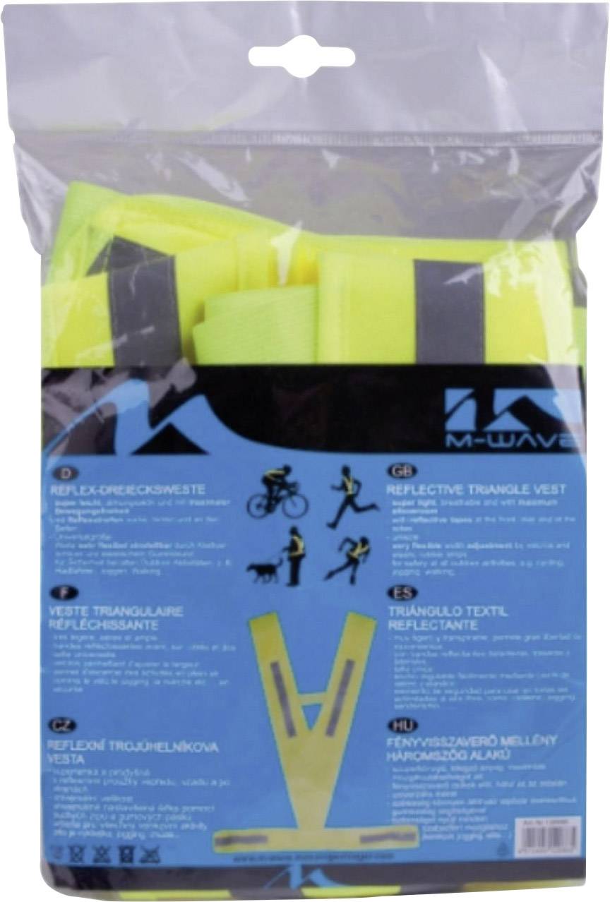 M-Wave Reflex-Dreiecksweste Sicherheitsweste Neongelb