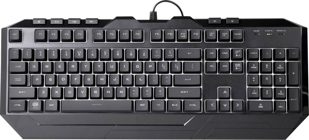 Cooler Master Devastator III USB-Gaming-Tastatur, Maus-Set Beleuchtet Deutsch, QWERTZ, Windows® Schwarz