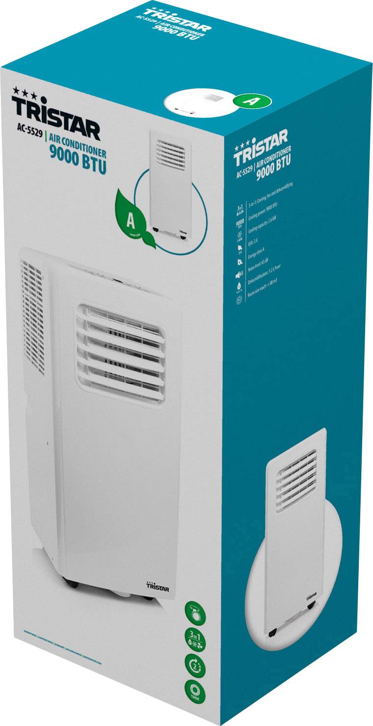 Tristar AC-5529 Monoblock-Klimagerät EEK: A (A+++ - D) 2630 W 80 m³ Weiß