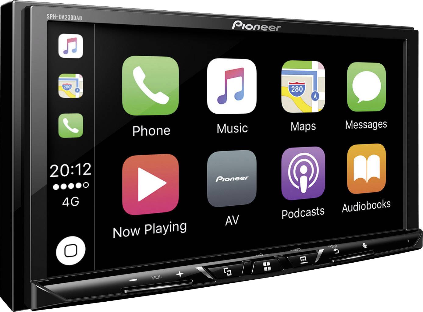 Pioneer SPH-DA230DAB Doppel-DIN Moniceiver AppRadio, DAB+ Tuner, Anschluss für Rückfahrkamera, Bluetooth®-Freisprecheinrichtung
