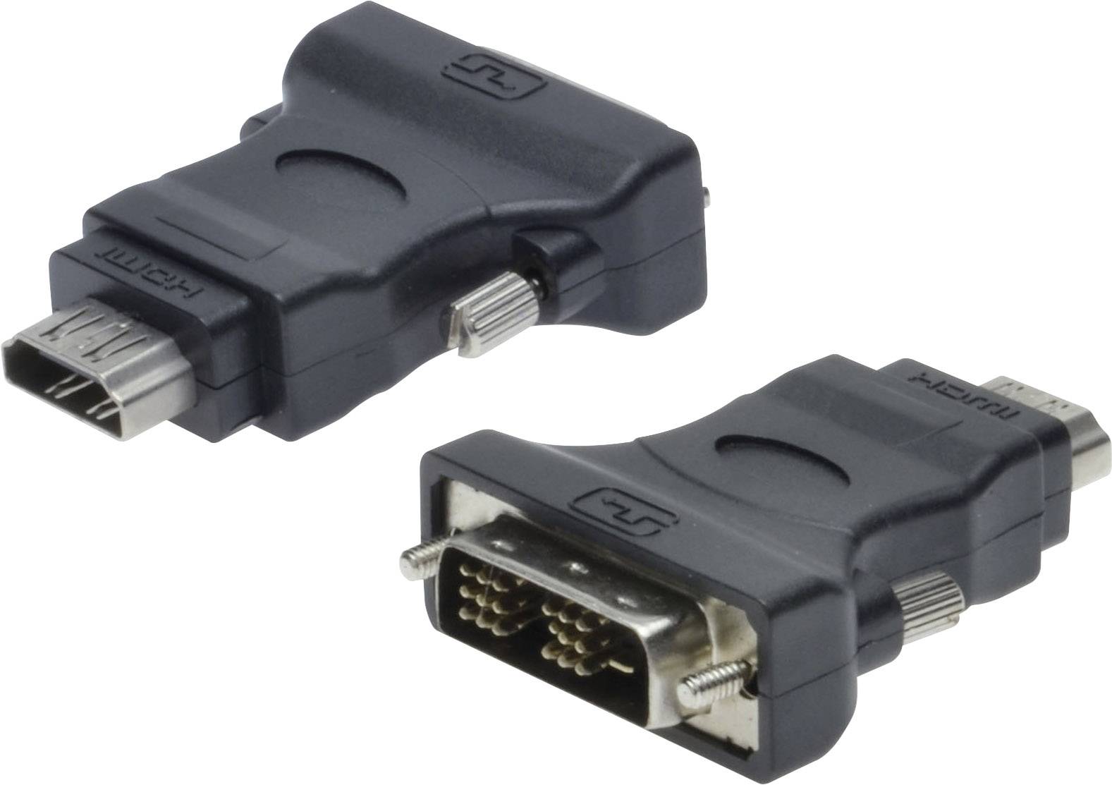 Digitus DA-70463 DVI / DisplayPort / HDMI / Klinke / Mini-DisplayPort / VGA Adapter [1x DVI-Stecker 18+1pol., DVI-Stecker 24+5pol