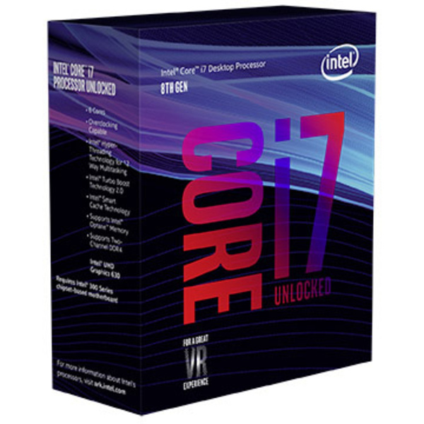 Intel® Core™ i7 i7-8700K 6 x 3.7 GHz Hexa Core Processeur (CPU) WOF Socket (PC): Intel® 1151v2 95 W