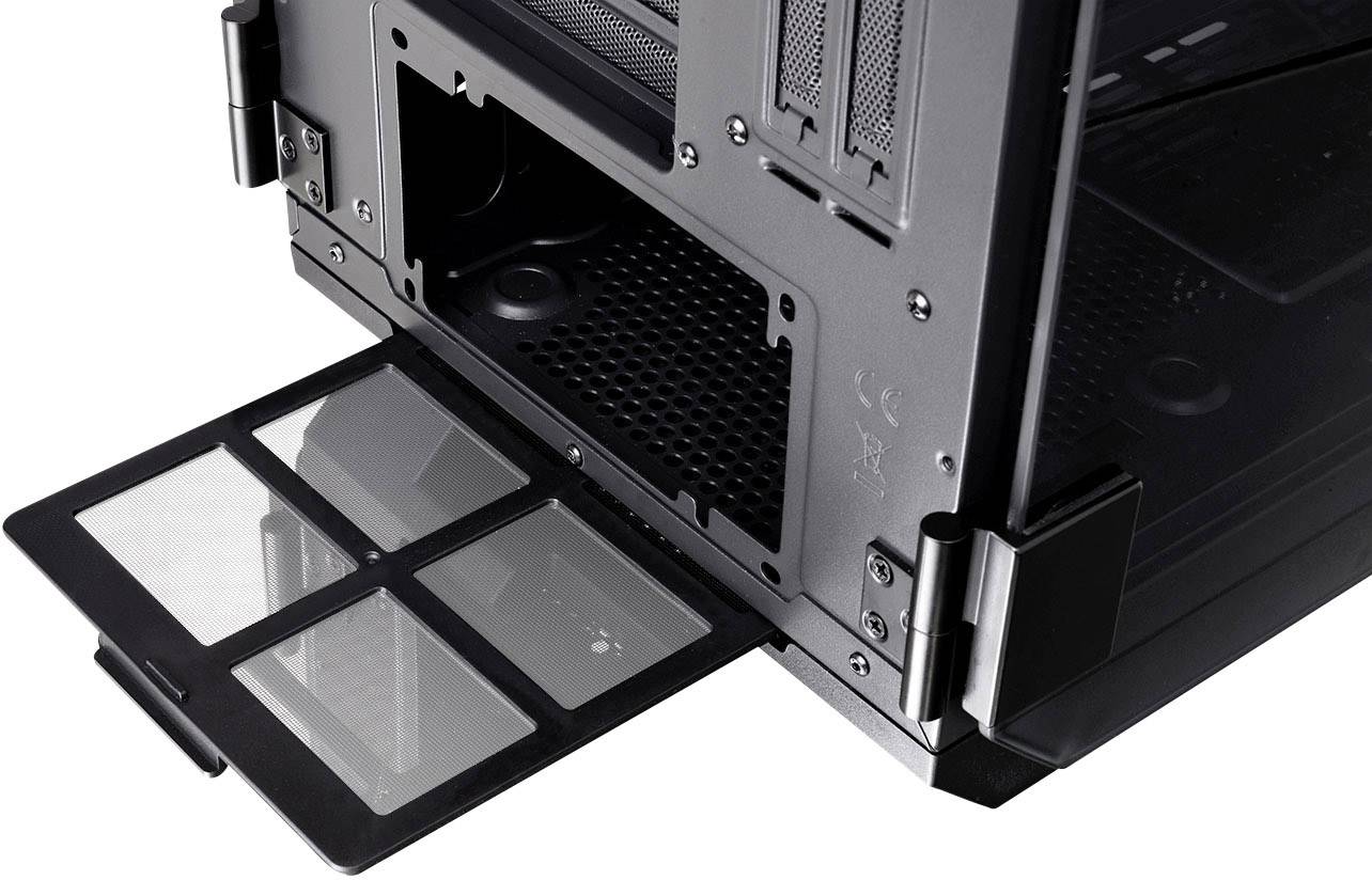 Thermaltake View 71 TG Midi-Tower PC-Gehäuse Schwarz 2 vorinstallierte Lüfter, Seitenfenster, Staubfilter