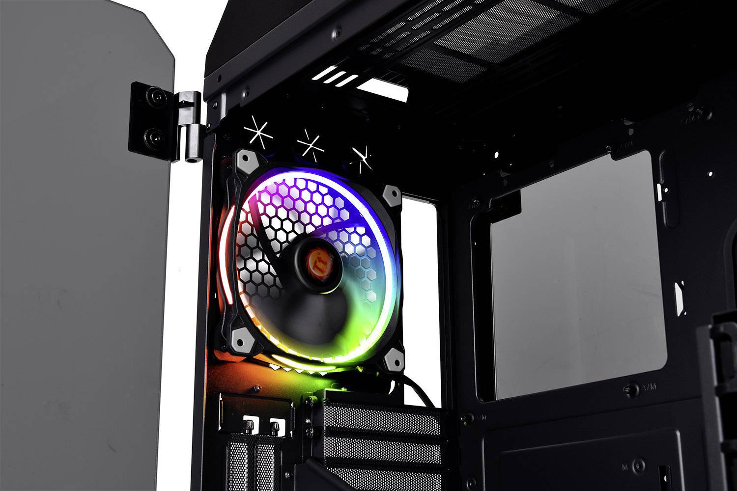 Thermaltake View 71 TG Midi-Tower PC-Gehäuse Schwarz 2 vorinstallierte Lüfter, Seitenfenster, Staubfilter