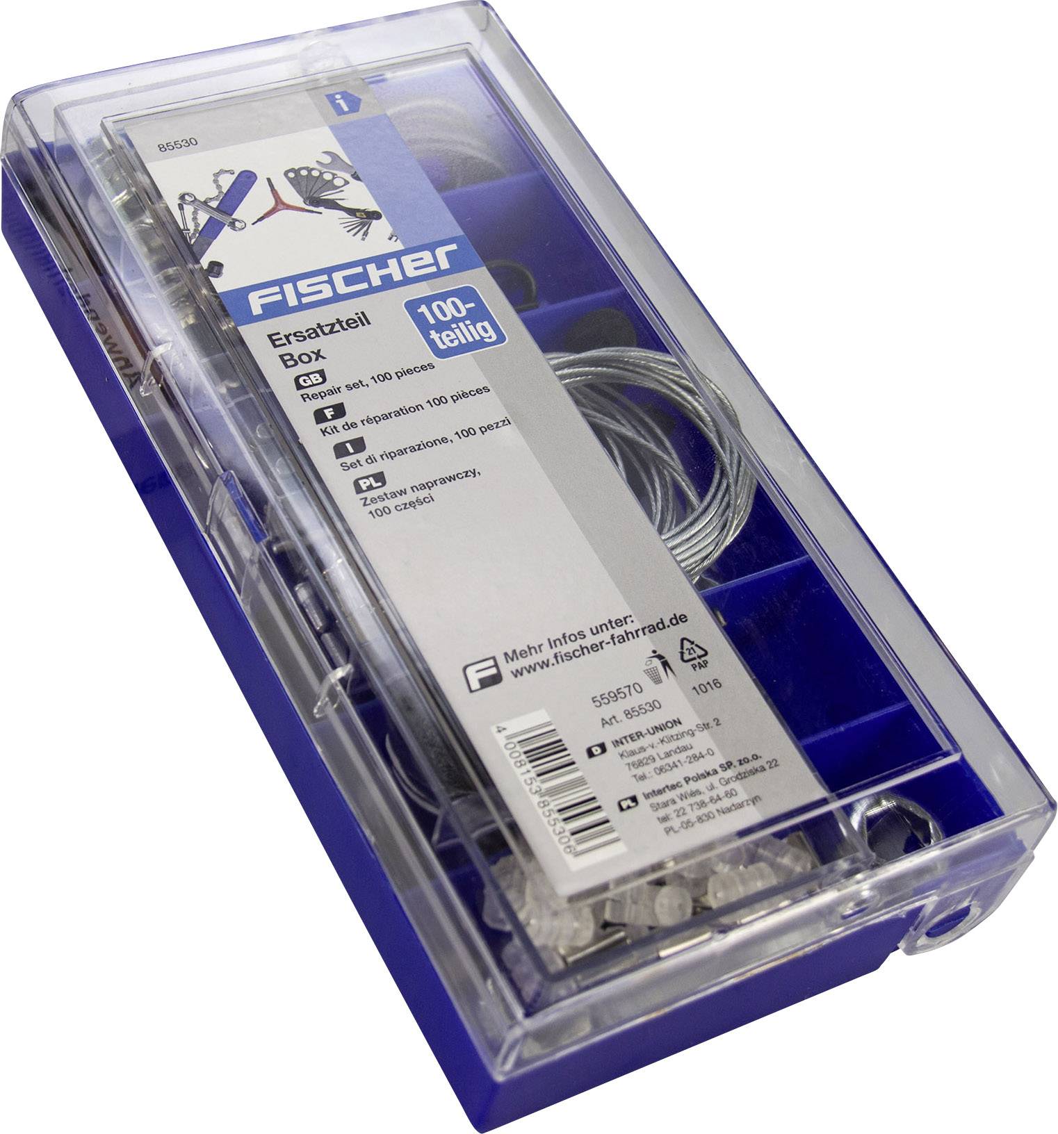 FISCHER FAHRRAD 85530 Reifen-Pannen Set (L x B x H) 11 x 21 x 4.5 cm 1 St.