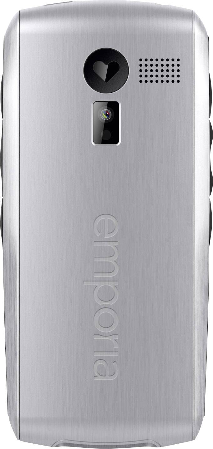 Emporia Classic V26 Senioren-Handy mit Ladestation, SOS Taste Silber