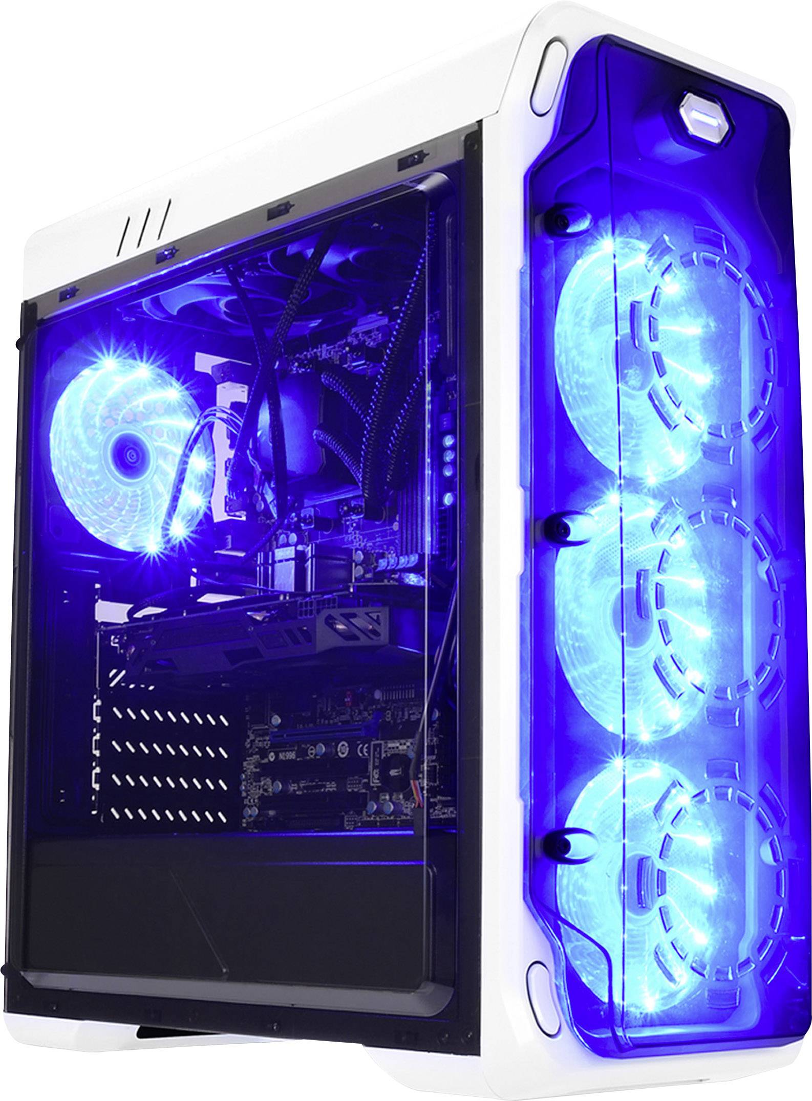 LC Power LC-988W-ON Midi-Tower PC-Gehäuse, Gaming-Gehäuse Weiß 4 ...