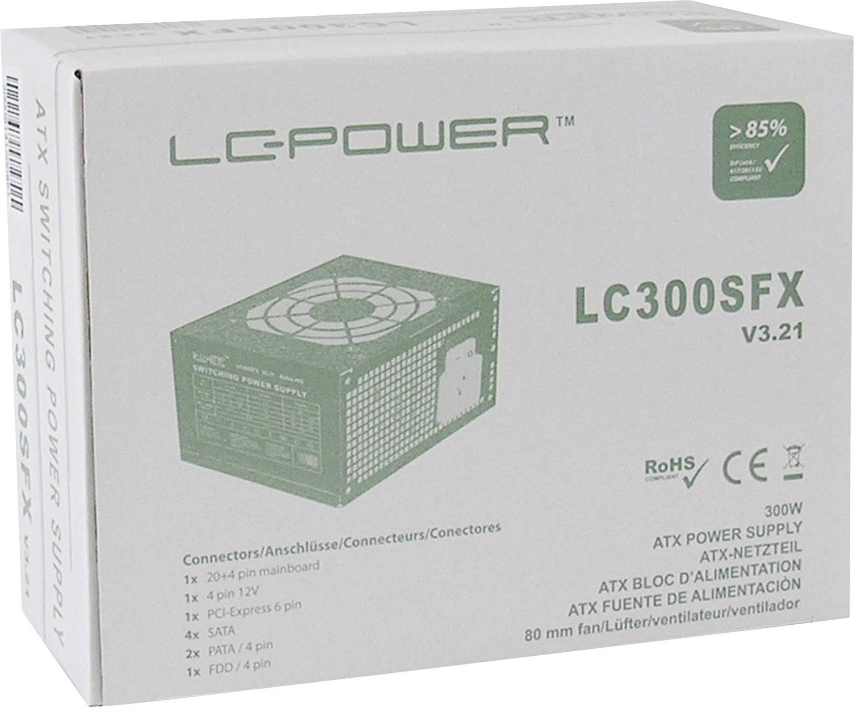 LC Power LC300SFX PC Netzteil 300W SFX ohne Zertifizierung