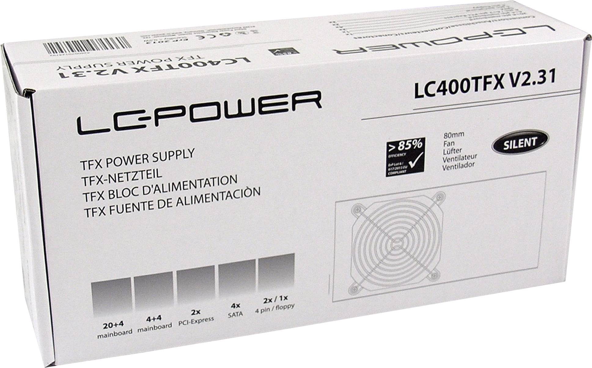 LC Power LC400TFX PC Netzteil 350 W TFX ohne Zertifizierung