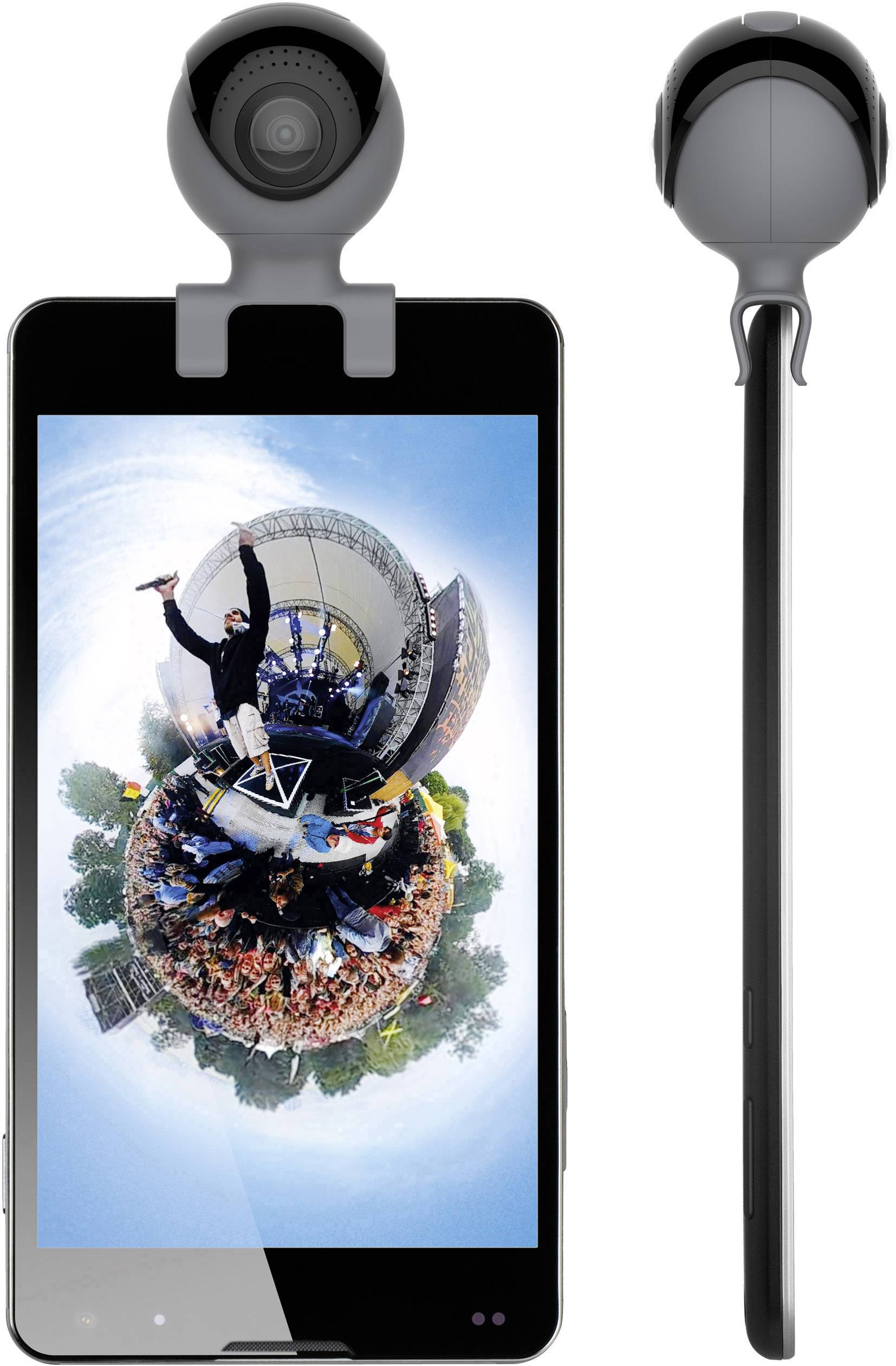 GoXtreme 360° Android 360 Grad Panorama-Kamera Schwarz, Grau Gehäuse (Body), inkl. Tasche 360°