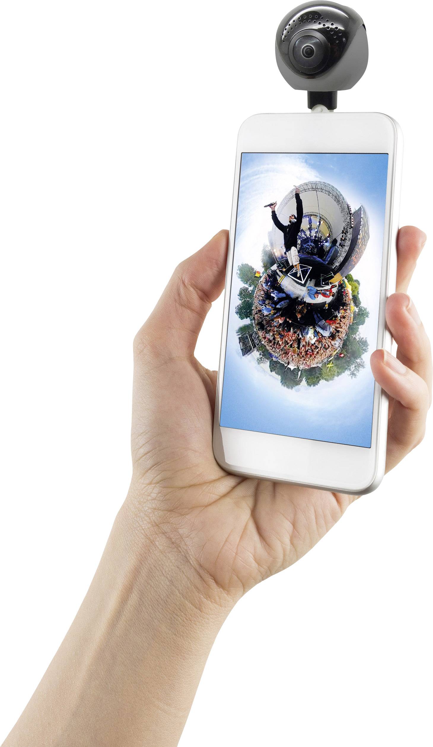 GoXtreme 360° Android 360 Grad Panorama-Kamera Schwarz, Grau Gehäuse (Body), inkl. Tasche 360°