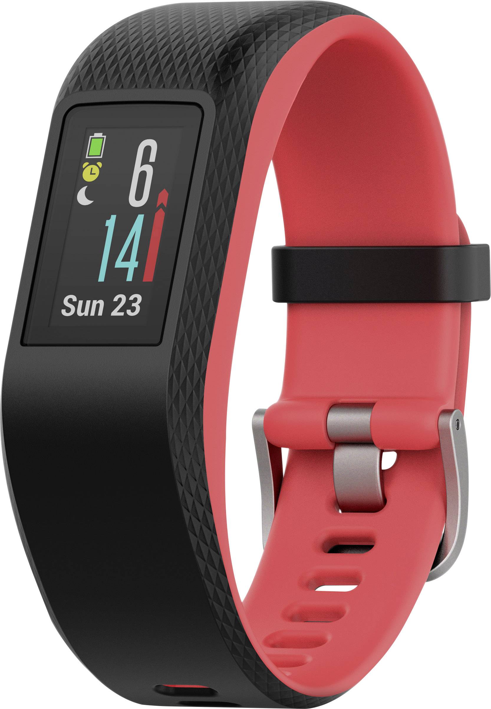 Garmin Vivosport Fitness-Tracker S Schwarz, Rot