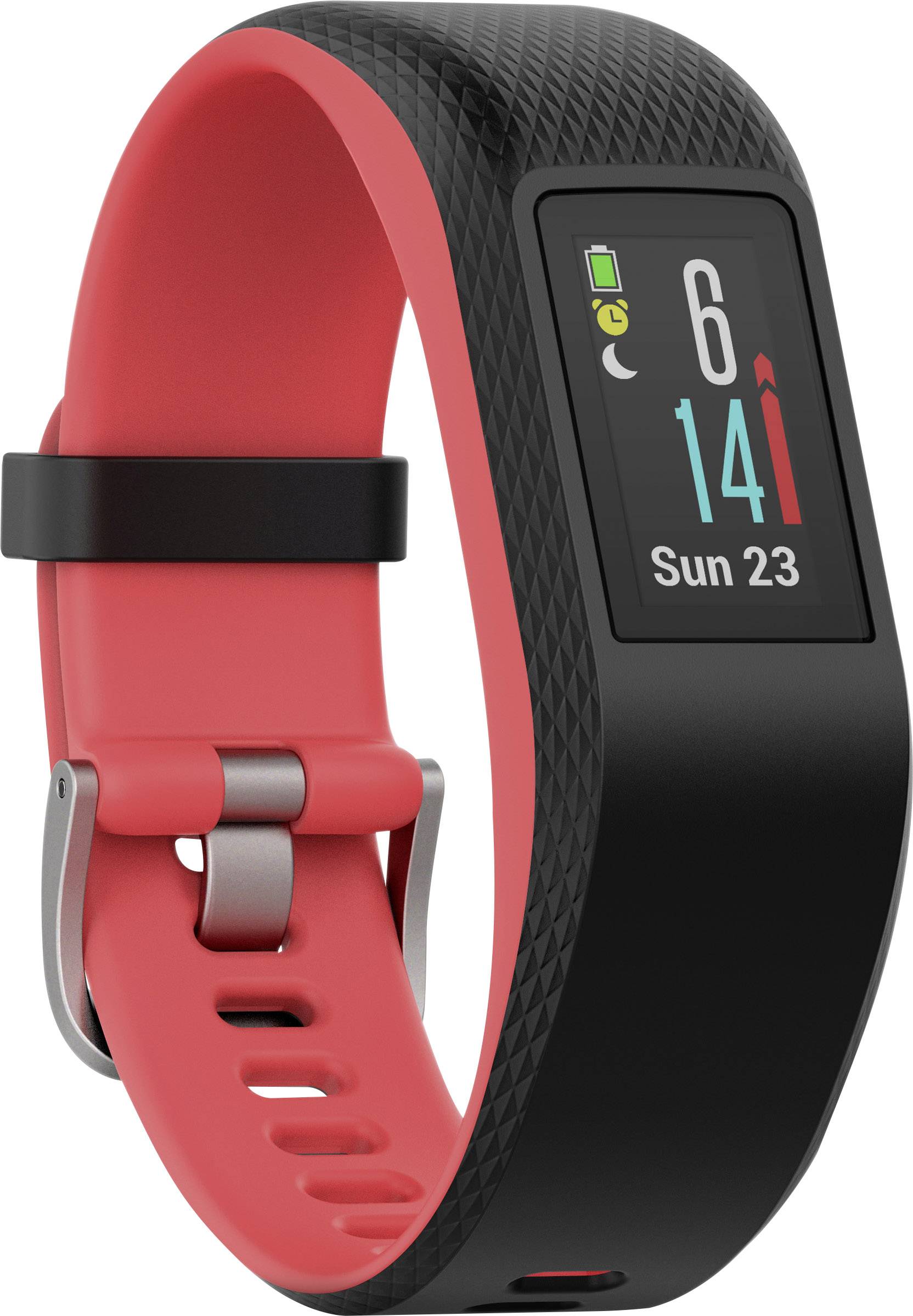 Garmin Vivosport Fitness-Tracker S Schwarz, Rot