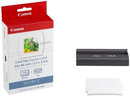 Canon Selphy Photo Pack KC-18IS 7429B001 Fotodrucker Kassette (Tinte/Papier) 36 Blatt