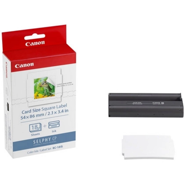 Canon Selphy Photo Pack KC-18IS 7429B001 Fotodrucker Kassette (Tinte/Papier) 36 Blatt Canon Selphy Photo Pack KC-18IS 7429B001 Fotodrucker Kassette (Tinte/Papier) 36 Blatt