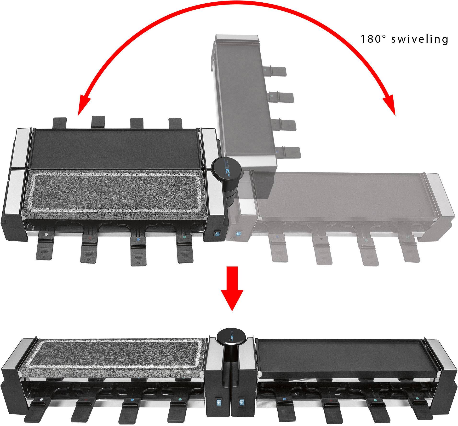 Clatronic RG 3678 Raclette Schwarz
