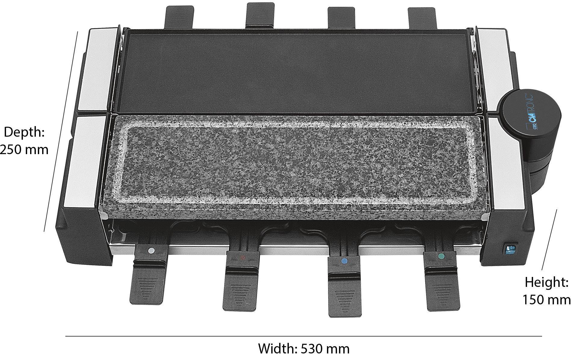 Clatronic RG 3678 Raclette Schwarz