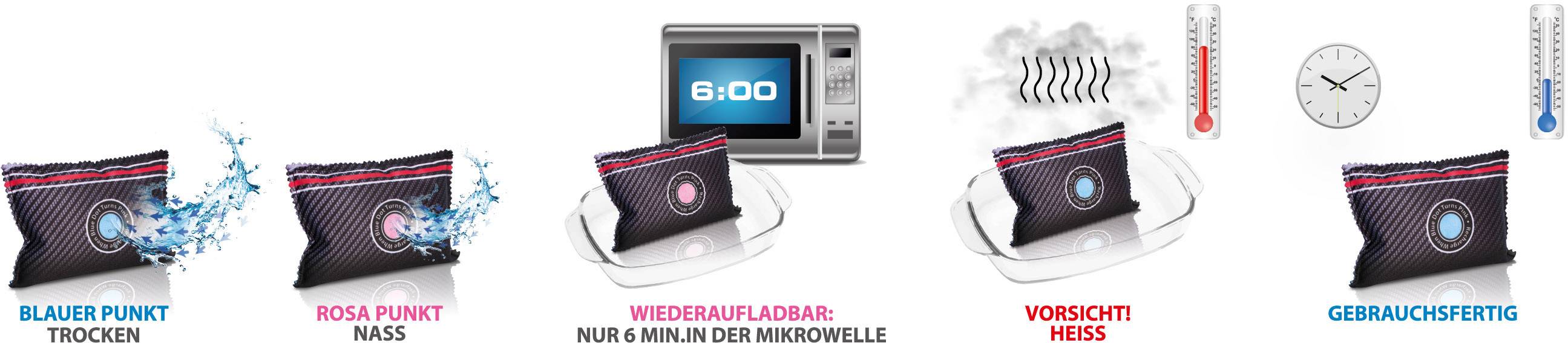 PINGI Luftentfeuchter (L x B x H) 3.00 x 16.3 x 10.50 cm Carbon für alle Auto's, Wohnwagen etc. geeignet