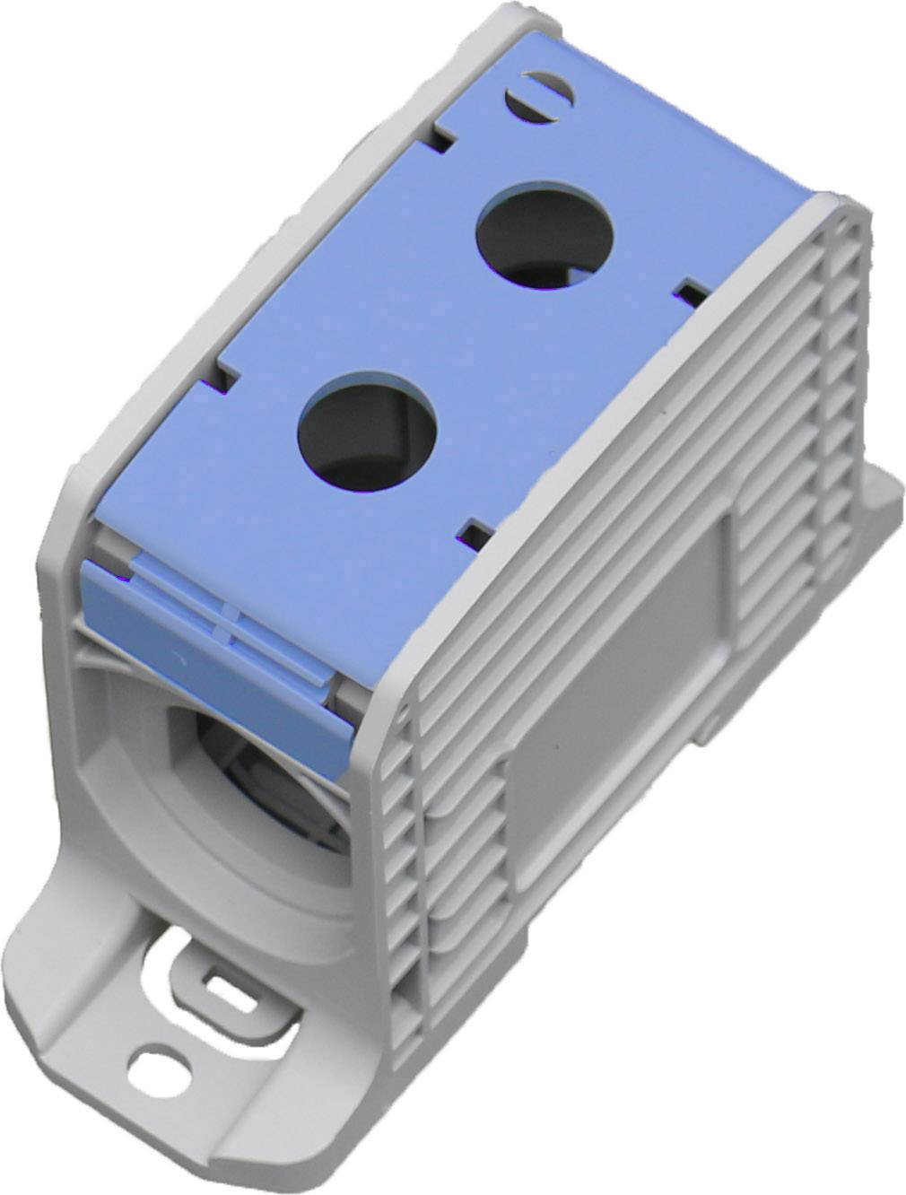 HoraeTec 087910-1-3 Reihenklemme PA Lichtgrau (RAL 7035), Blau 1polig 420 A, 340A 600V Leiter-Typ = N