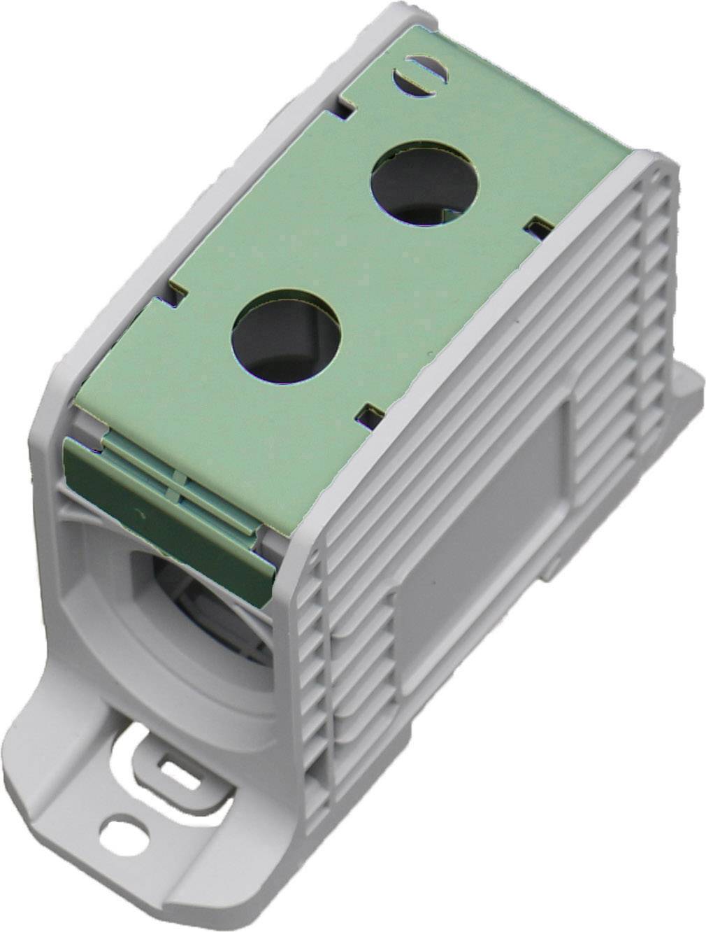 HoraeTec 087910-2-3 Reihenklemme PA Lichtgrau (RAL 7035), Gelb, Grün 1polig 420 A, 340A 600V Leiter-Typ = PE