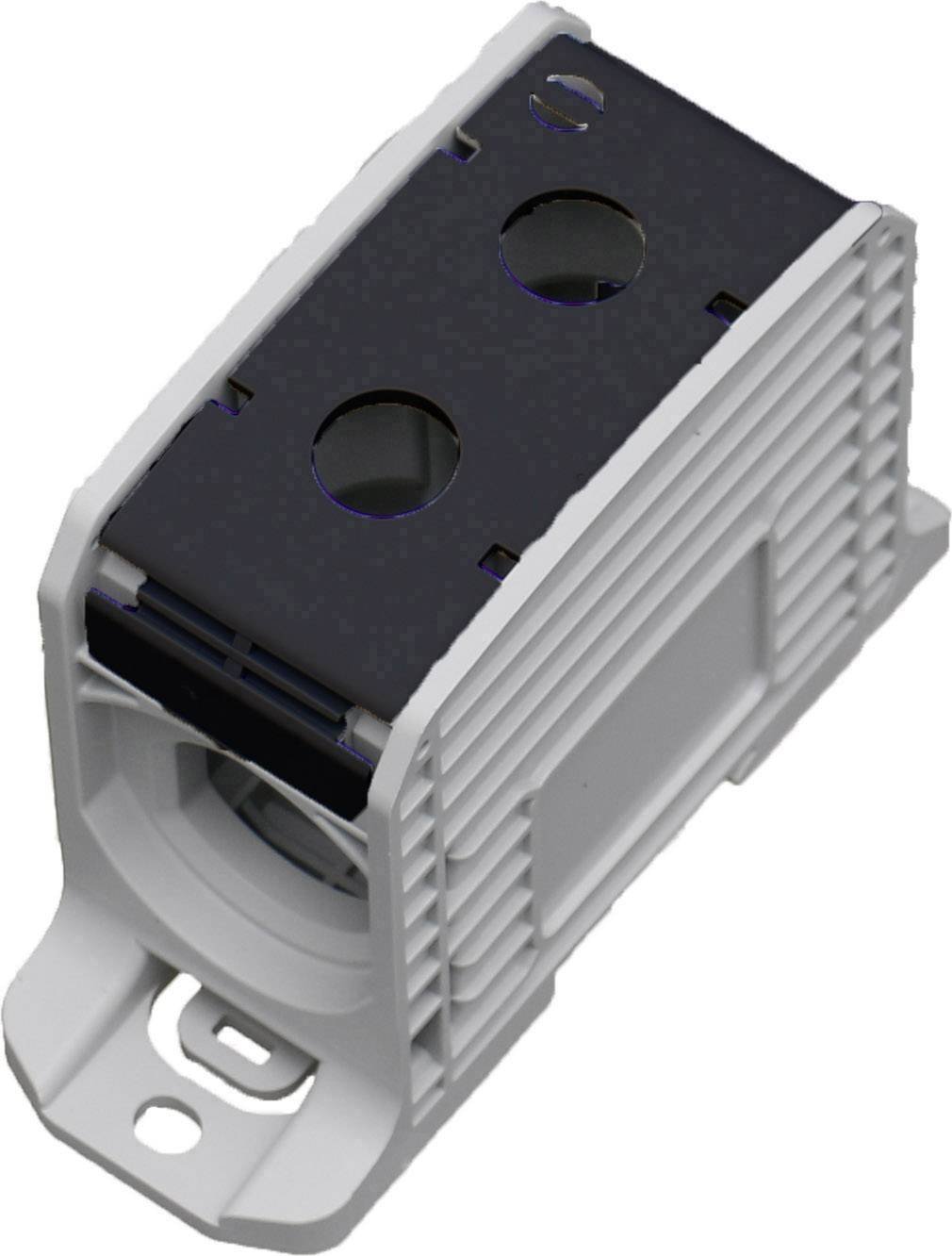 HoraeTec 087910-4-3 Reihenklemme PA Lichtgrau (RAL 7035), Schwarz 1polig 420 A, 340A 600V Leiter-Typ = L