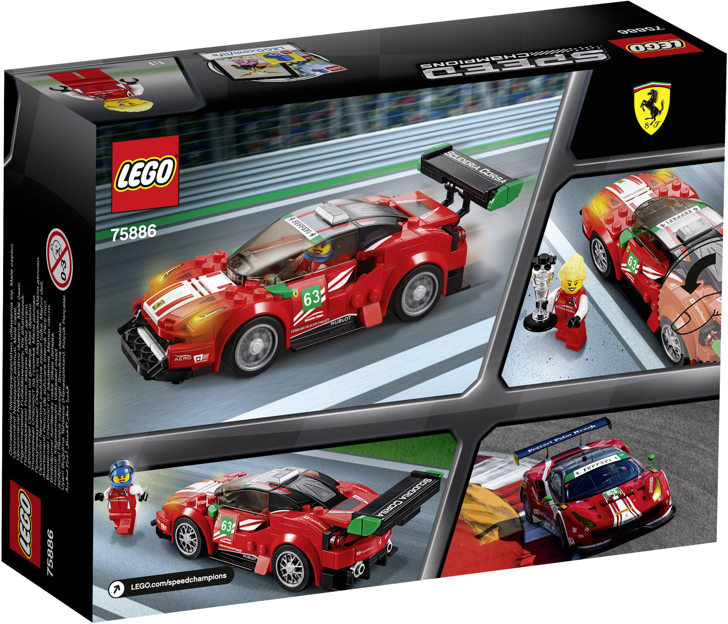 75886 LEGO® SPEED CHAMPIONS Ferrari 488 GT3 “Scuderia Corsa”