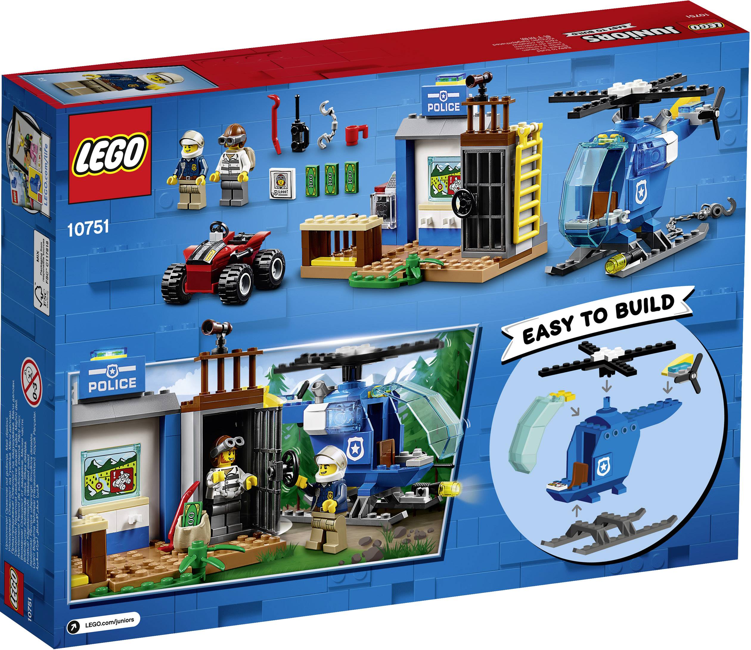 10751 LEGO® JUNIORS Gebirgspolizei auf Verfolgungsjagd
