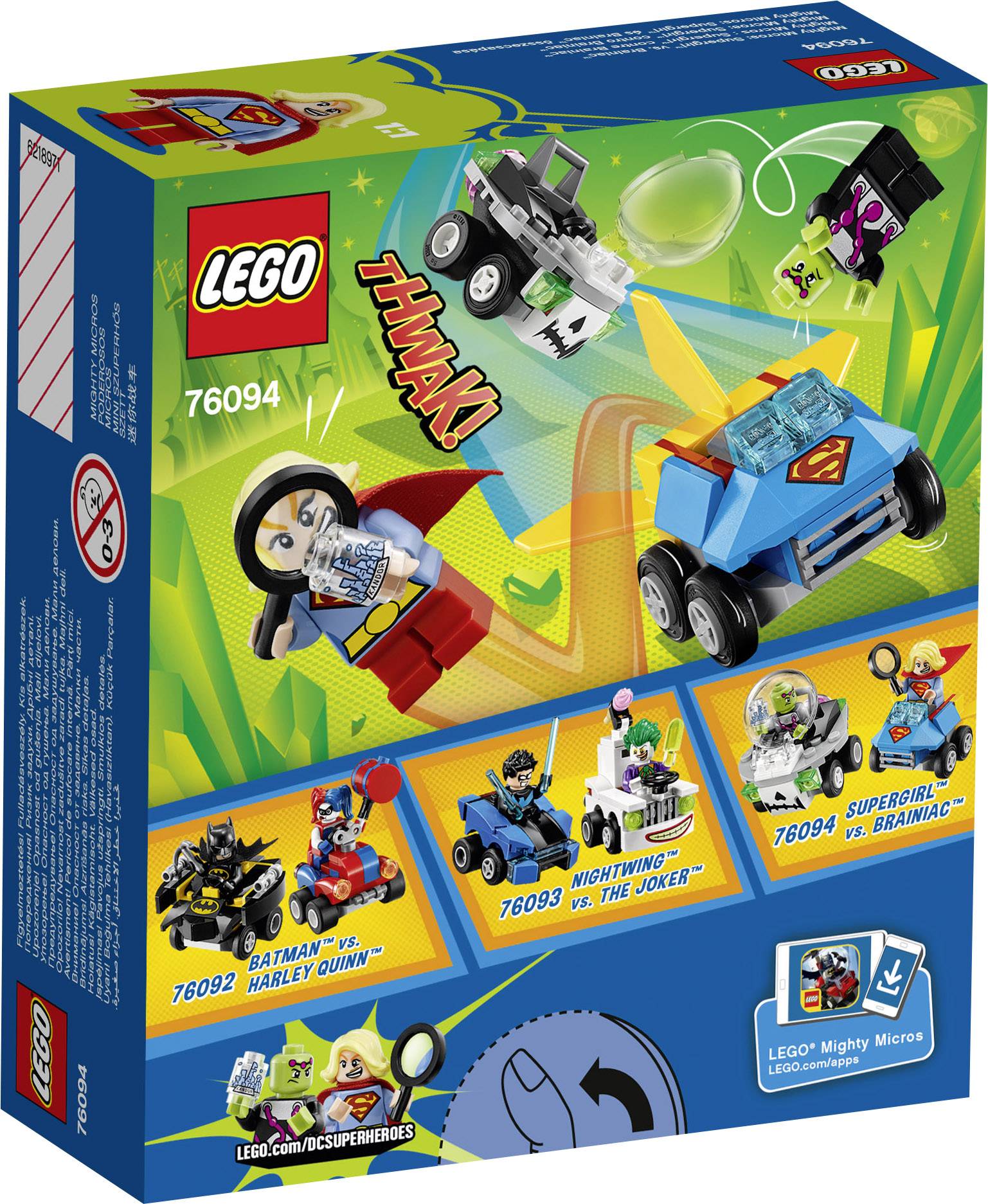 76094 LEGO® DC COMICS SUPER HEROES Mighty Micros: Supergirl™ vs. Brainiac™
