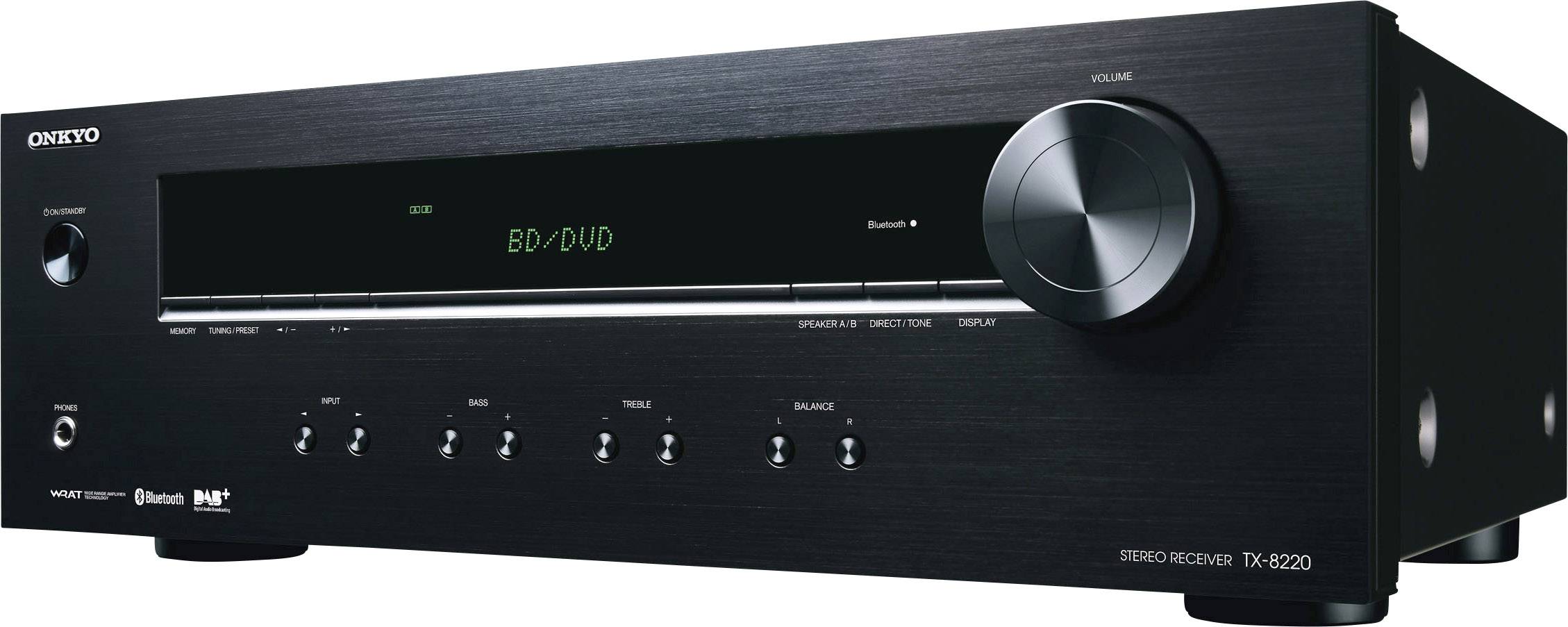 Onkyo TX-8220-B Stereo Receiver 2x100 W Schwarz Bluetooth®, DAB+