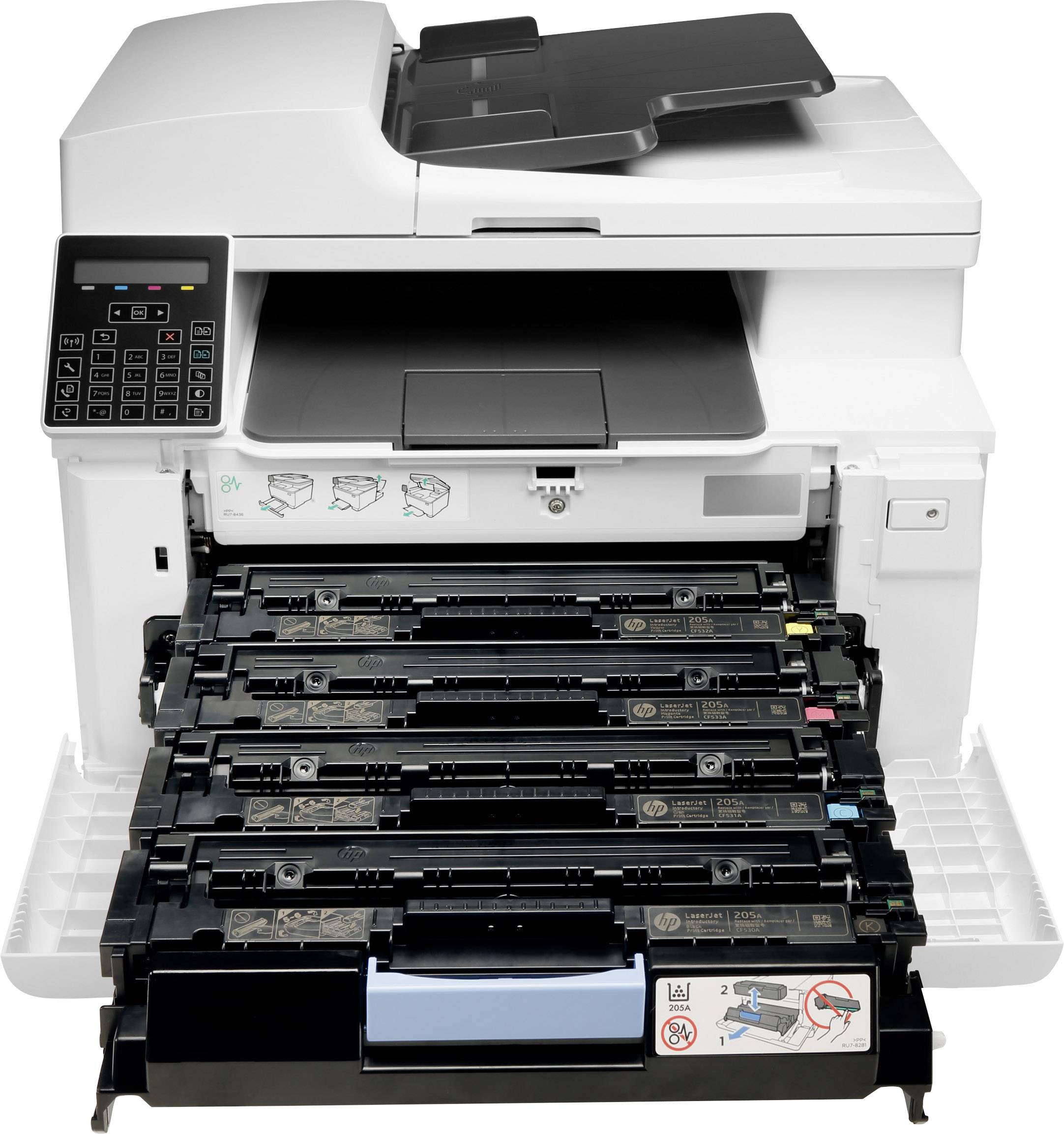 HP Color LaserJet Pro MFP M181fw Multifunktionsdrucker Laser Farbe A4 Drucker, Scanner, Kopierer, Fax LAN, WLAN, ADF