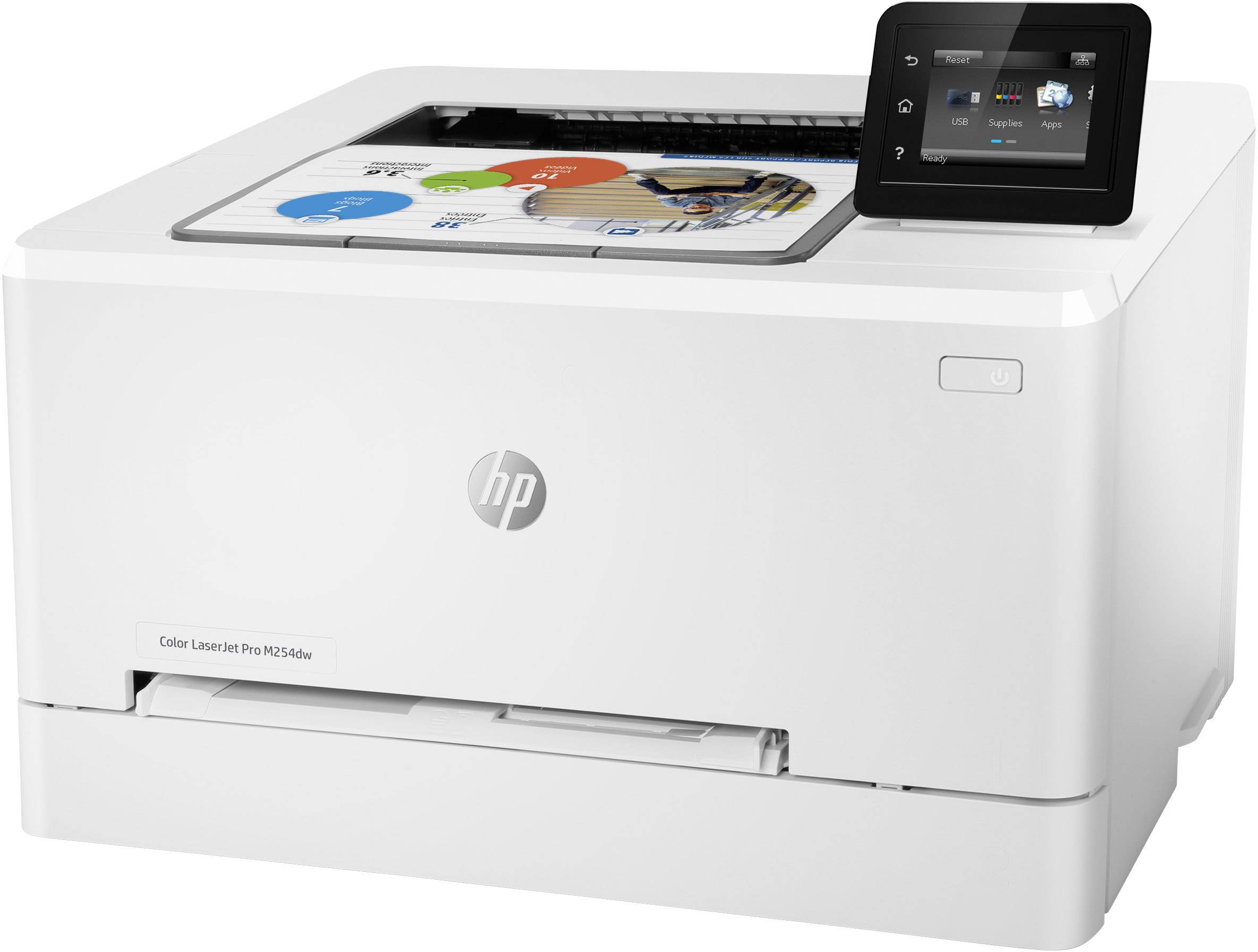 HP Color LaserJet Pro M 254 dw Drucker Laser Farbe A4 21 S./min 21 S./min 600 x 600 dpi LAN, WLAN, Duplex