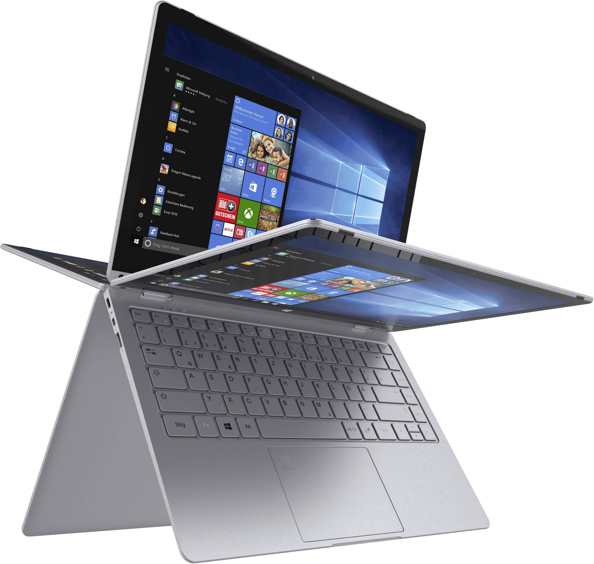 TrekStor® Primebook C13 33.8 cm (13.3 Zoll)  Full-HD+ Notebook Intel® Celeron® N3350 4 GB RAM 64 GB eMMC 64 GB SSD Intel HD Graphics 500 Win 10 Hom