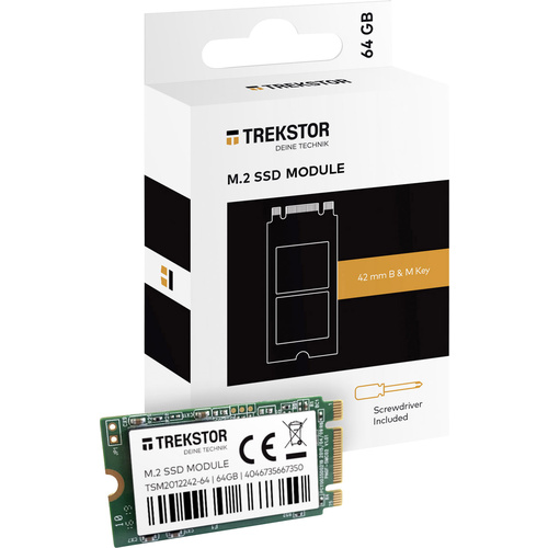 TrekStor® SSD M.2 Upgrade Modul 64GB TrekStor® Primebook C11 WiFi, Primebook C13 WiFi, PrimeTab T13B-PO , PrimeTa