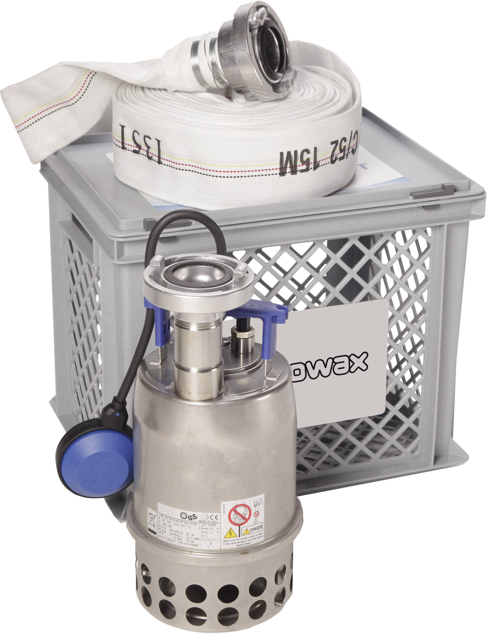 Nowax 6000002160 Flutset STPN 600 Schmutzwasser-Tauchpumpe mit Schutzkontaktstecker 10000 l/h 6.5m