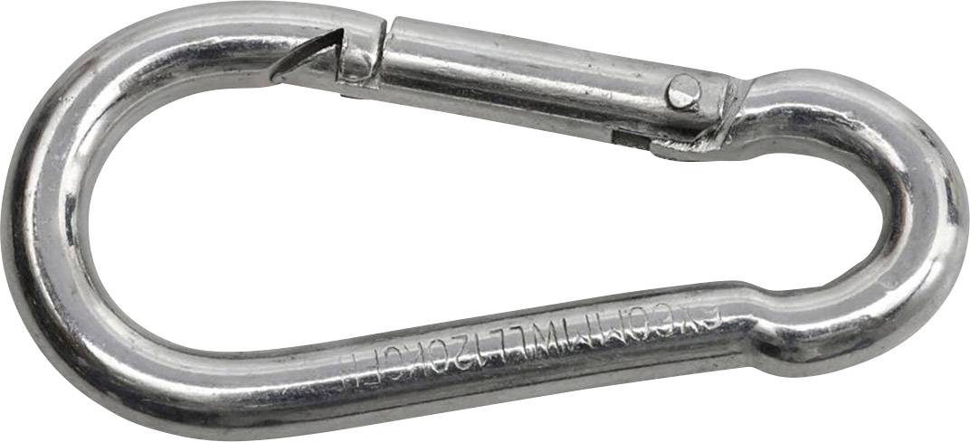 SWG 680 154 850 75 Feuerwehrkarabinerhaken Stahl galvanisch verzinkt (L x B) 50 mm x 5 mm