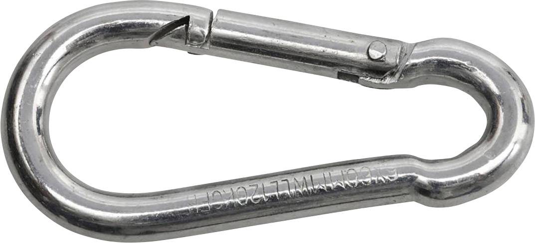 SWG 680 154 881 80 Feuerwehrkarabinerhaken Stahl 8 x 80 mm (L x B) 80 mm x 8 mm