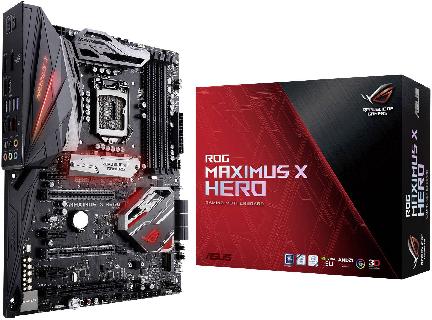Asus ROG Maximus X Hero Mainboard Sockel Intel® 1151v2 Formfaktor ATX Mainboard-Chipsatz Intel® Z37