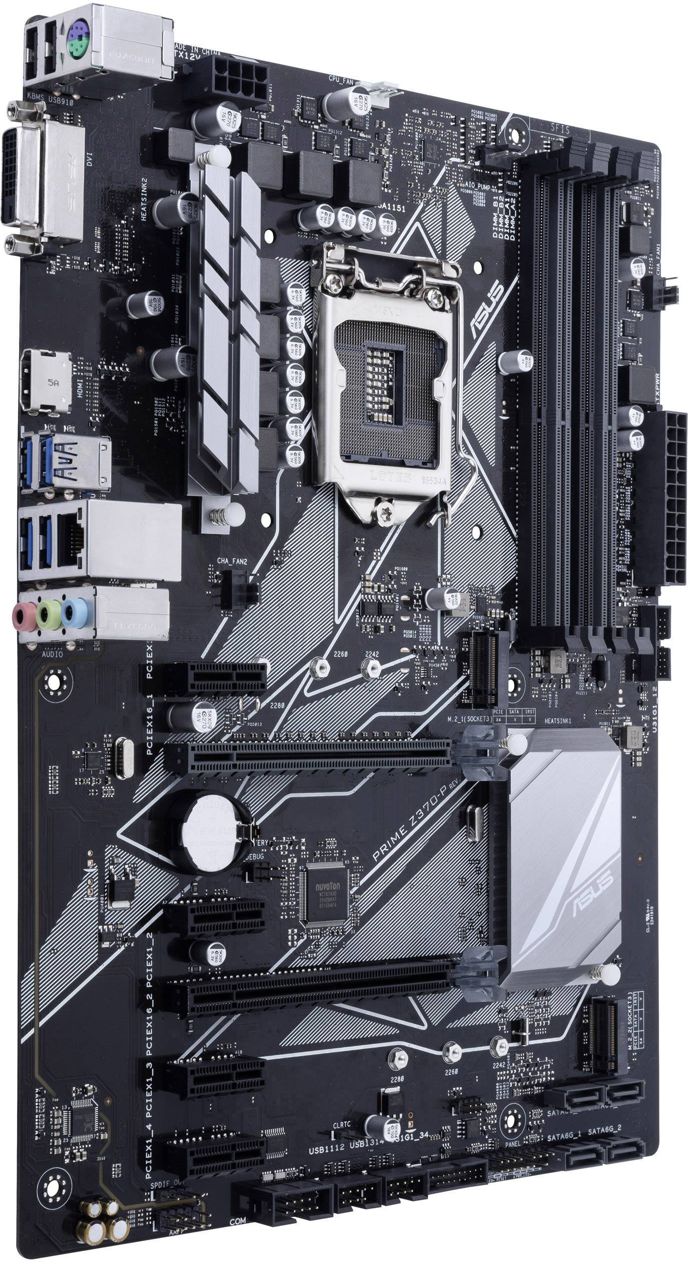 Asus Prime Z370-P Mainboard Sockel (PC) Intel® 1151v2 Formfaktor (Details) ATX Mainboard-Chipsatz Intel® Z370