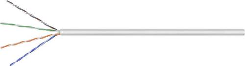 Goobay 93885 Netzwerkkabel CAT 6 U/UTP 4 x 2 x 0.20mm² Grau 305m