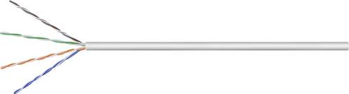 Goobay 68941 Netzwerkkabel CAT 5e U/UTP 4 x 2 x 0.12mm² Grau 100m