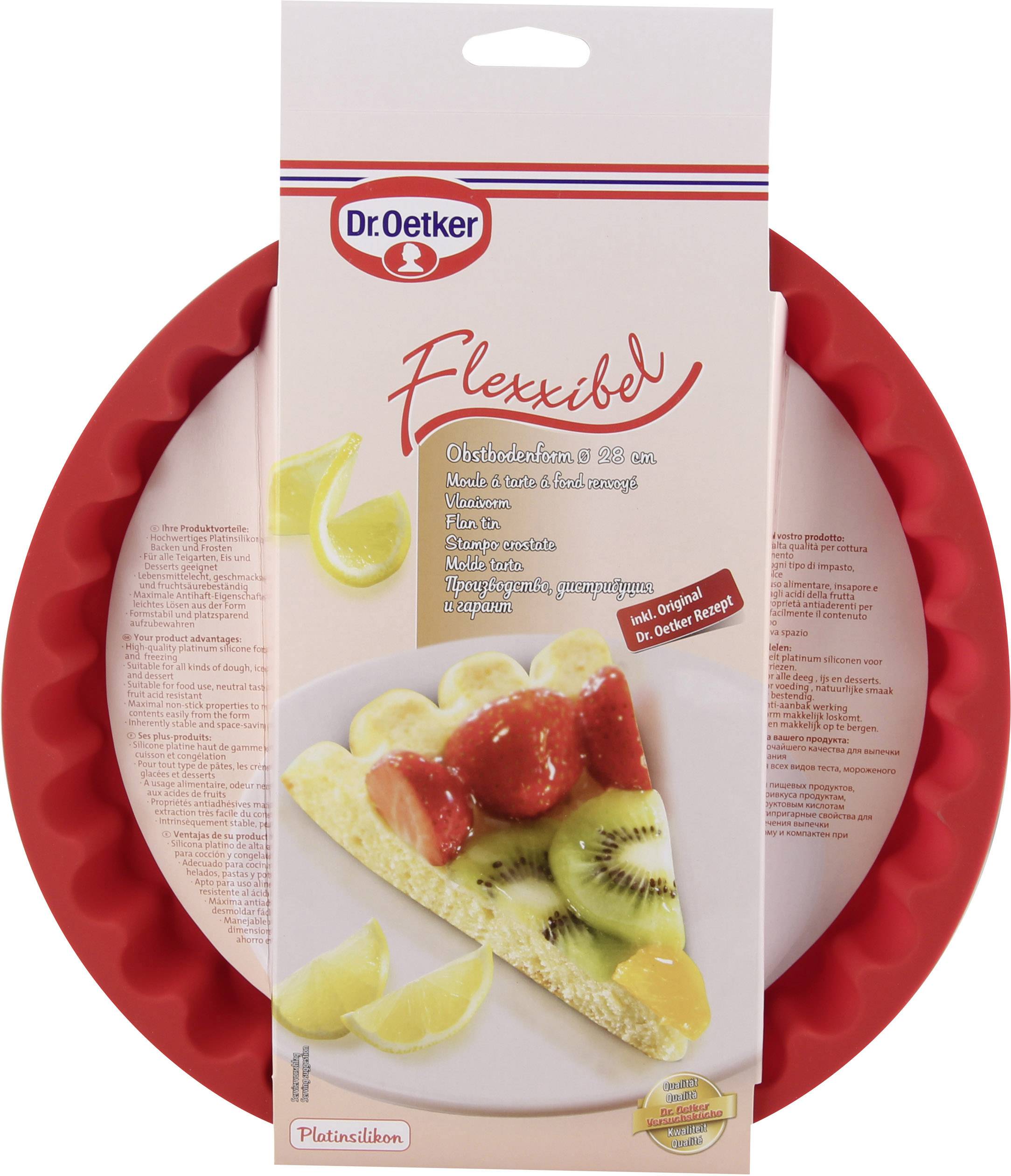 Dr. Oetker Flexxibel Obstbodenform Silikon 28 cm
