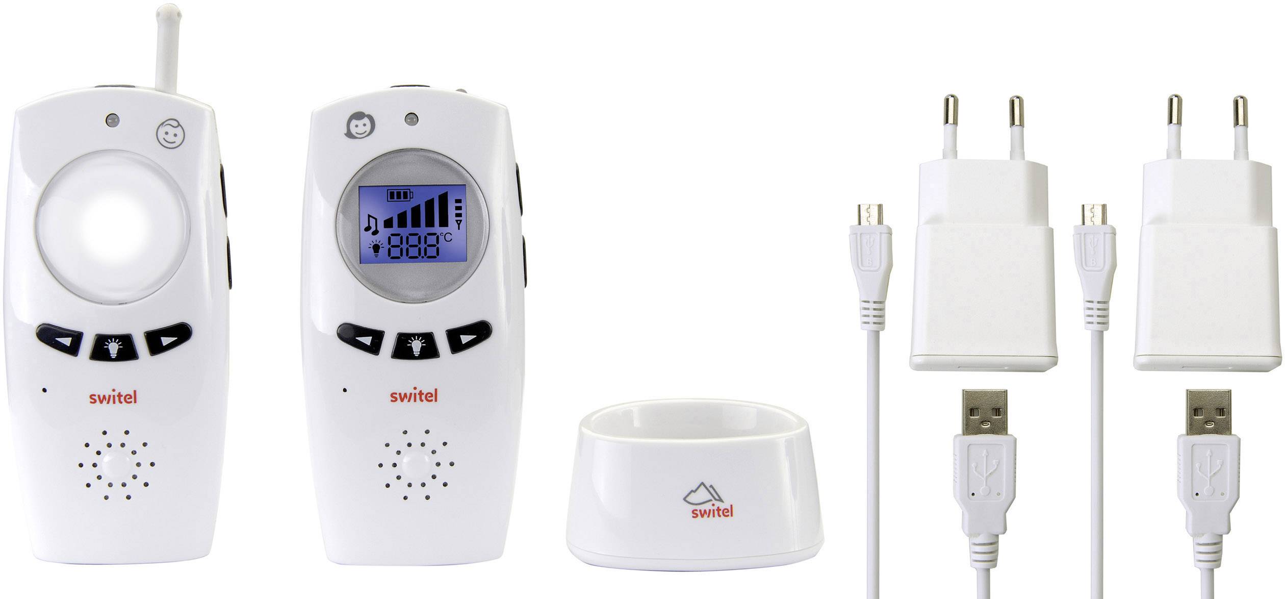 Switel BCC68 Babyphone Digital, DECT 2.4GHz